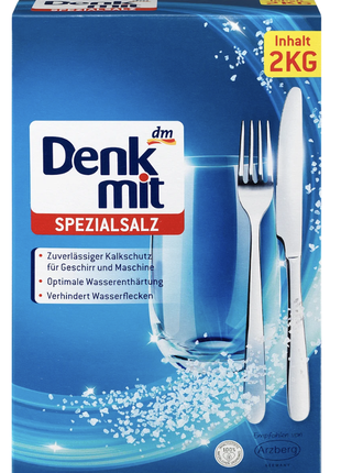 Соль для посудомоечной машины denkmit spülmaschinen-salz spezial, 2 кг