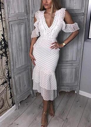 Распродажа платье hope & ivy m меди горох