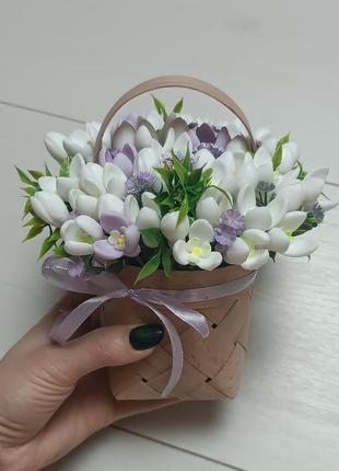 Мило ручної роботи підсніжники