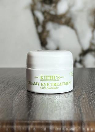 Крем для кожи вокруг глаз kiehl's since 1851 creamy eye treatment with avocado kiehls 7 мл крем с авокадо под глаза kiehls eye cream 7 ml