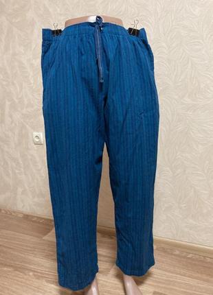 Домашние пижамные штаны большого размера