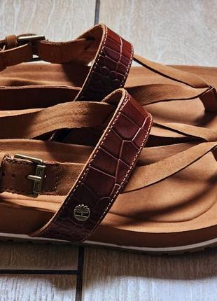 Босоніжки шкіряні timberland blu (original).
