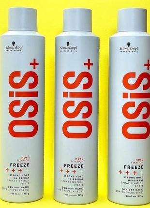 Лак для волосся сильної фіксації
schwarzkopf professional osis+ freeze hairspray
