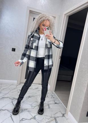 Рубашка oversize в клетку