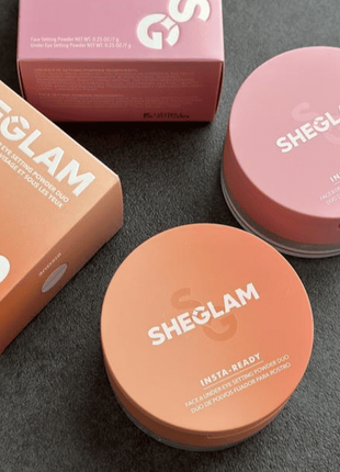 Пудра для обличчя подвійна 2в1 sheglam