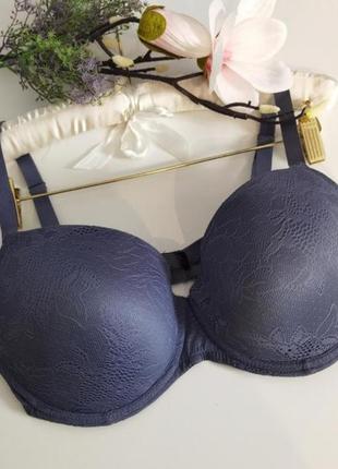 Брендовый кружевной бюстгальтер на тонком поролоне размера 75f