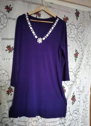 Супер плаття фіолетового кольору "m&co"р.18,95%віскоза,5%еластан,індія.