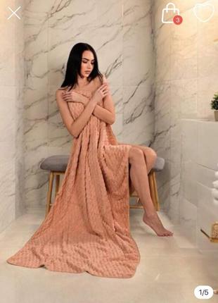 Мягкое банное полотенце из микрофибры 170*85