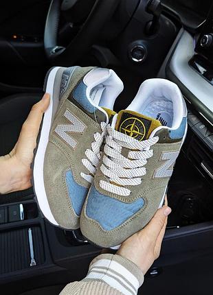 Кроссовки new balance 574 legacy stone island (new)