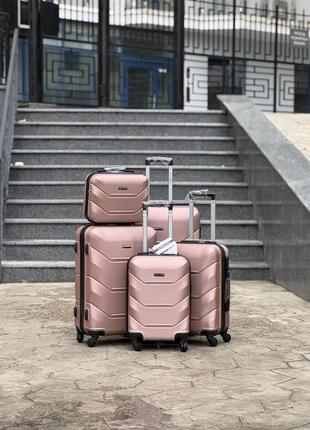 Хс 147 роз зол мини ударопрочный unl чемодан дорожный xs на колесах польша ручная кладь 24 литр