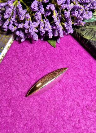 Брошка monet, сріблясто-золотиста, вінтаж