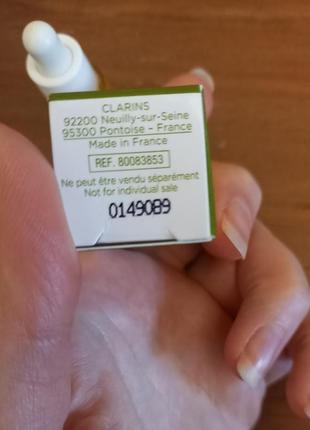 Масло для лица для обезвоженной кожи clarins blue orchid face treatment oil, 5 мл