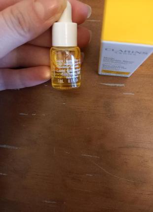 Масло для лица для обезвоженной кожи clarins blue orchid face treatment oil, 5 мл