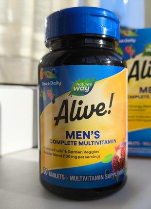 Alive сша мультивитамины для мужчин и мультиминералы, мужские витамины3 фото