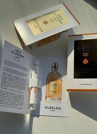 Guerlain aqua allegoria forte oud yuzu пробники