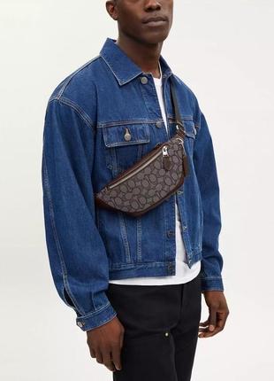 Бананка на пояс coach warren mini belt bag