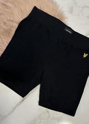 Классные велосипедки lyle&scott, черные велосипедки, шорты, шортики