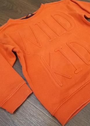 Свитшот оранжевый, оранжевый кофта