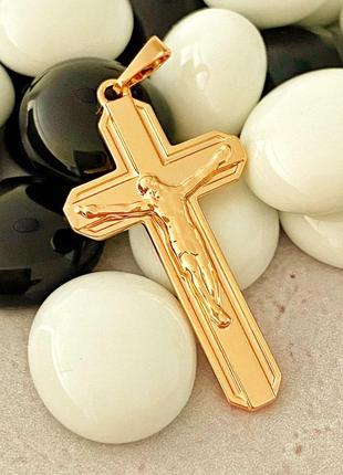 Позолочений хрестик, підвіска, позолота