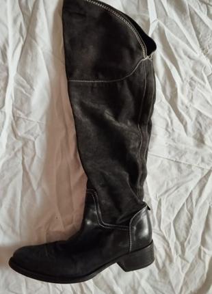 Чоботи ,бутфорди натуральна шкіра та замша