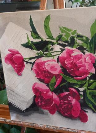 Картина - півонії.