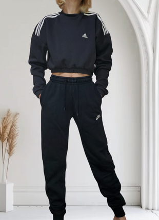 Укороченный свитшот adidas кроп