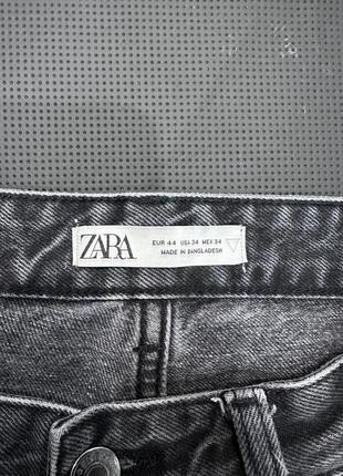 Женские темно серые джинсы zara размер 34