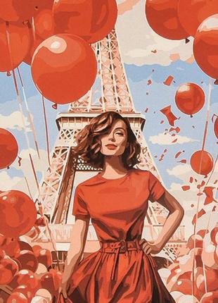Картина за номерами яскрава мить у парижі va-4636