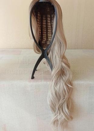 Длинный парик блонд, новая, волнистая, термостойкая, парик, без челки