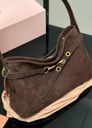 Сумка замшева