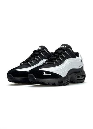 Мужские кроссовки iron nike air max 95 black white