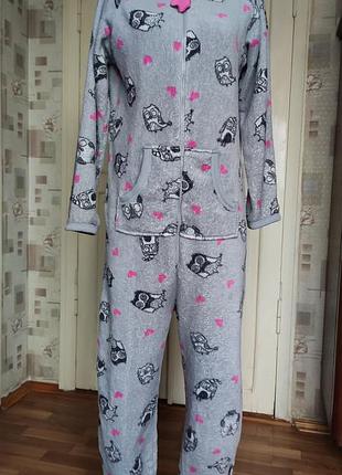 Тёплая пижама комбинезон.