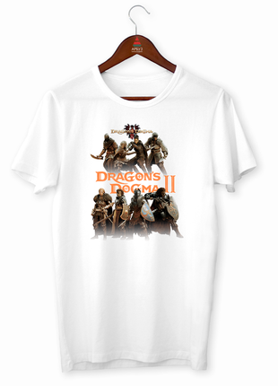 Футболка з оригінальним принтом для ігромана games "dragon's dogma 2" push it