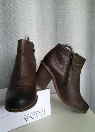 Женские кожаные демисезонные ботинки clarks 4,5 размер. винтаж