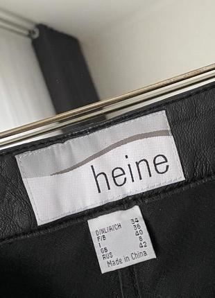 Кожаные брюки леггинсы heine9 фото