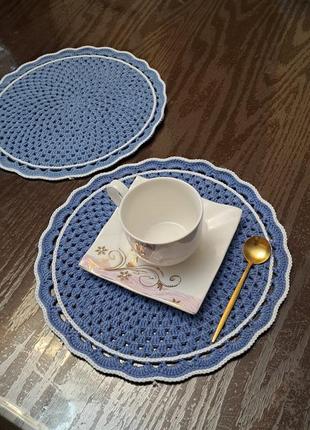 Серветки сервіровочні підтарільники ручної роботи 30 см