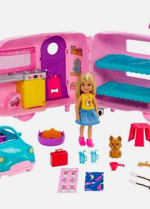 Ігровий набір барбі клуб челсі кемпер трейлер barbie