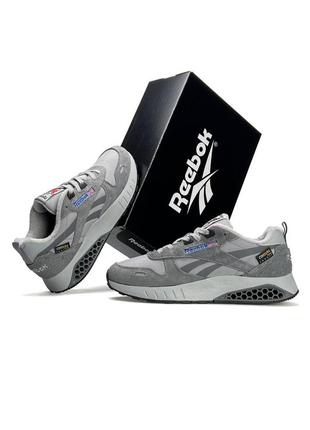 Мужские кроссовки reebok classic leather hexalite grey