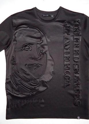 Футболка  hudson outerwear benjamin franklin 100 dollars (l)