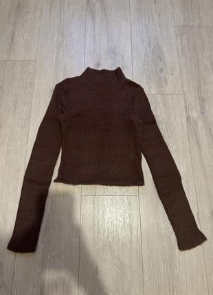 Пушистый гольф обладательница zara s укороченный