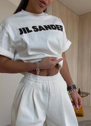 Белая футболка jil dander