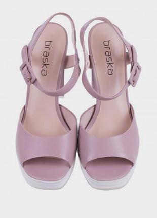 Жіночі босоніжки на підборах braska шкіра 41р. bs2890