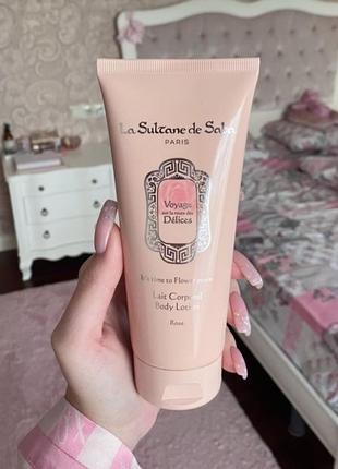 Молочко для тіла троянда la sultane de saba delices body lotion rose