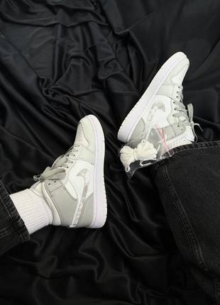 Кроссовки nike air jordan 1 high retro grey camo
