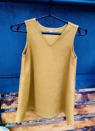 Восхитительный фирменный сарафан платье uniqlo с карманами на девочку 5-6 лет 110-116