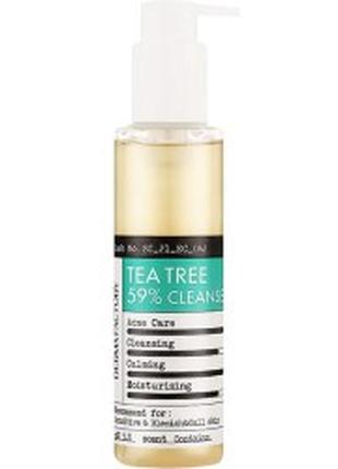 Гель для вмивання з екстрактом чайного дерева derma factory tea tree 59% cleanser - 150 мл
