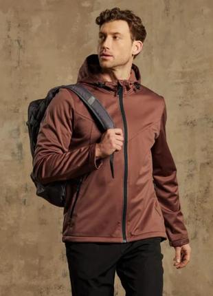 Мужская куртка курточка софтшелл softshell l 52/54 на флисе