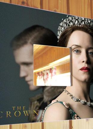 Декоративное зеркало «сериал корона. the crown» сувенир фанатам сериала 97flix, стильное украшение сп