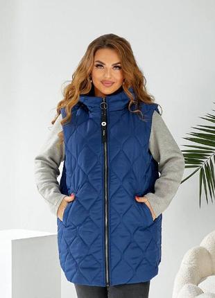 Жилетка. размеры 52-70 .демисезонная жилетка