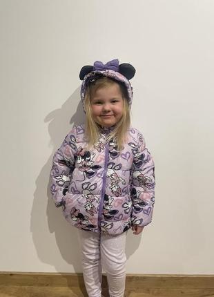 Куртка демисезонная болоновая из коллекции disney!
